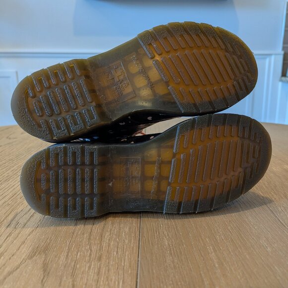 Dr. Martens 1460 Pascal Leather Wild Heart Printed Lace Up Boots - Picture 6 of 7